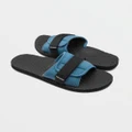 Volcom - Eco Recliner Slides - Sandals (Blue) Eco Recliner Slides