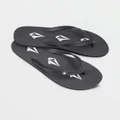 Volcom - Rocker 2 Slippers - Sandals (Black) Rocker 2 Slippers