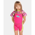 Zoggs - Sea Queen Water Wings Float Suit Kids - One-Piece / Swimsuit (Sea Queen Print Pink) Sea Queen Water Wings Float Suit - Kids