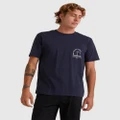 Quiksilver - Mens Indoor Voice T Shirt - Tops (NAVY BLAZER) Mens Indoor Voice T Shirt