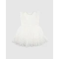 Bebe by Minihaha - Daisy Glitter Dress 3 7Yrs - Dresses (IVORY GOLD) Daisy Glitter Dress 3-7Yrs