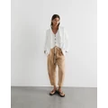 Jag - Sabine Linen Blazer - Coats & Jackets (white) Sabine Linen Blazer