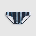Vacay Swimwear - Nice Swim Brief - Swim Briefs (Blue & White) Nice Swim Brief