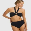JETS - Isla Rib Bandeau Bikini Halter Top - Bikini Tops (Black) Isla Rib Bandeau Bikini Halter Top