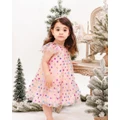 Bebe by Minihaha - Party Spot Tulle Dress 3 7yrs - Dresses (RAINBOW) Party Spot Tulle Dress 3-7yrs