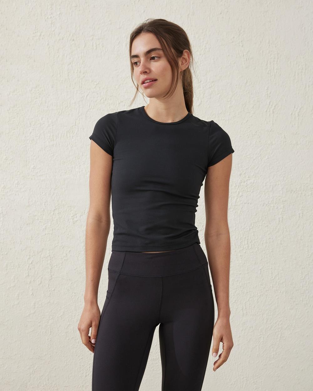 Cotton On Body - Ultra Soft Fitted Tshirt - Sports Tops & Bras (BLACK) Ultra Soft Fitted Tshirt
