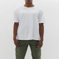 bassike - slouch fit t.shirt - Short Sleeve T-Shirts (white) slouch fit t.shirt