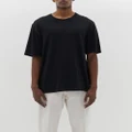 bassike - slouch fit t.shirt - Short Sleeve T-Shirts (black) slouch fit t.shirt