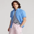 Polo Ralph Lauren - Linen Short Sleeve Sport Shirt - Casual shirts (Harbour Island Blue) Linen Short Sleeve Sport Shirt