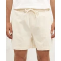 AERE - Cotton Cord Shorts - Shorts (Beige) Cotton Cord Shorts