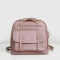 Belle & Bloom - 5th Ave Leather Backpack - Backpacks (Pink) 5th Ave Leather Backpack