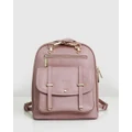 Belle & Bloom - 5th Ave Leather Backpack - Backpacks (Pink) 5th Ave Leather Backpack
