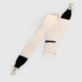 Belle & Bloom - Classic Weft Shoulder Strap - Bags (Cream/Black) Classic Weft Shoulder Strap