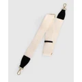 Belle & Bloom - Classic Weft Shoulder Strap - Bags (Cream/Black) Classic Weft Shoulder Strap