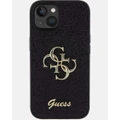 Guess - iPhone 15 Glitter Edition Phone Case - Tech Accessories (Black) iPhone 15 Glitter Edition Phone Case