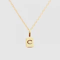 Luna Rae - Solid Gold The Letter C Necklace - Jewellery (Gold) Solid Gold - The Letter C Necklace