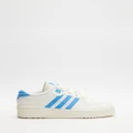 adidas Originals - Rivalry Low Unisex - Lifestyle Sneakers (Core White, Blue Burst & Off White) Rivalry Low - Unisex