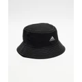 adidas Performance - Classic Cotton Bucket Hat - Hats (Black, White & Grey Three) Classic Cotton Bucket Hat