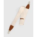 Belle & Bloom - Classic Weft Shoulder Strap - Bags (Cream/Camel) Classic Weft Shoulder Strap
