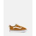 Vans - Old Skool Elastic Lace Infant - Sneakers (Golden Brown) Old Skool Elastic Lace Infant