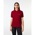 Lacoste - Original L.12.12 Petit Piqué Cotton Polo Shirt - Casual shirts (RED) Original L.12.12 Petit Piqué Cotton Polo Shirt