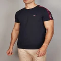 Gant - Shoulder Tape T Shirt - T-Shirts & Singlets (EVENING BLUE) Shoulder Tape T-Shirt