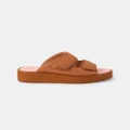 Walnut Melbourne - Frances Leather Slide - Casual Shoes (Tan) Frances Leather Slide