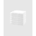 Bambury - Angove Face Washer 6 Pack - Bathroom (White) Angove Face Washer 6 Pack