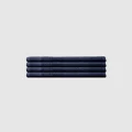 Bambury - Elvire Hand Towels 4 Pack - Bathroom (Blue) Elvire Hand Towels 4 Pack