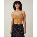 Cotton On - 90s Graphic Strappy Cami - Tops (Golden Hour & Golden Sand) 90s Graphic Strappy Cami