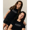 Insight - Teen Girls Hackers Baby Tee - Short Sleeve T-Shirts (BLACK) Teen Girls Hackers Baby Tee