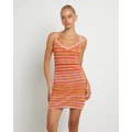 Insight - Oasis Crochet Stripe Dress - Dresses (ASSORTED) Oasis Crochet Stripe Dress
