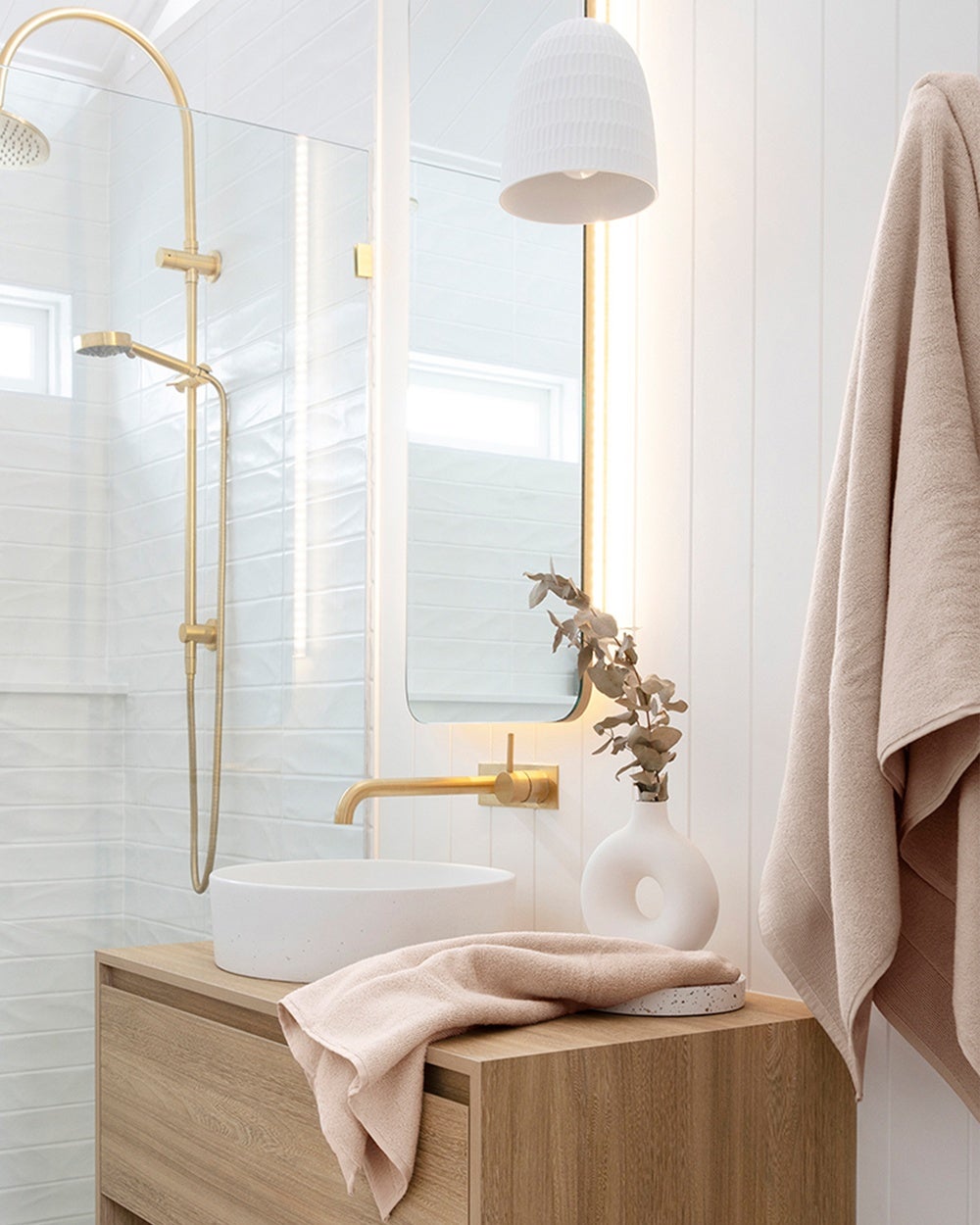 Bambury - Elvire Bath Sheet 2 Pack - Bathroom (Beige) Elvire Bath Sheet 2 Pack
