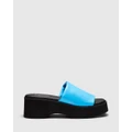 Therapy - Naomi Platform Sandals - Casual Shoes (Azure) Naomi Platform Sandals