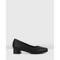 Hush Puppies - The Low Square - All Pumps (Black) The Low Square