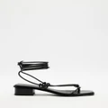 Atmos&Here - Liana Heels - Sandals (Black Leather) Liana Heels