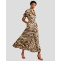 Cynthia Rowley - Silk Shirt Dress - Dresses (Zebra) Silk Shirt Dress