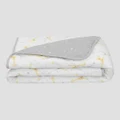 Living Textiles - Quilted Cot Comforter Noah Grey Stars - Nursery (Multi) Quilted Cot Comforter - - Noah-Grey Stars