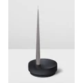 Aery Living - Orbital Step Ceramic Candle Holder Medium - Home (Black) Orbital Step Ceramic Candle Holder Medium