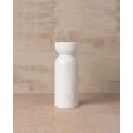 Saarde - Toulin Marble Candle Holder - Home (White) Toulin Marble Candle Holder
