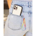 Chuchka - Phone Wristlet Bling Crystal Rainbow - Tech Accessories (Rainbow) Phone Wristlet Bling - Crystal Rainbow