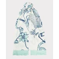 Florence Broadhurst - Egrets Scarf - Scarves & Gloves (Teal) Egrets Scarf