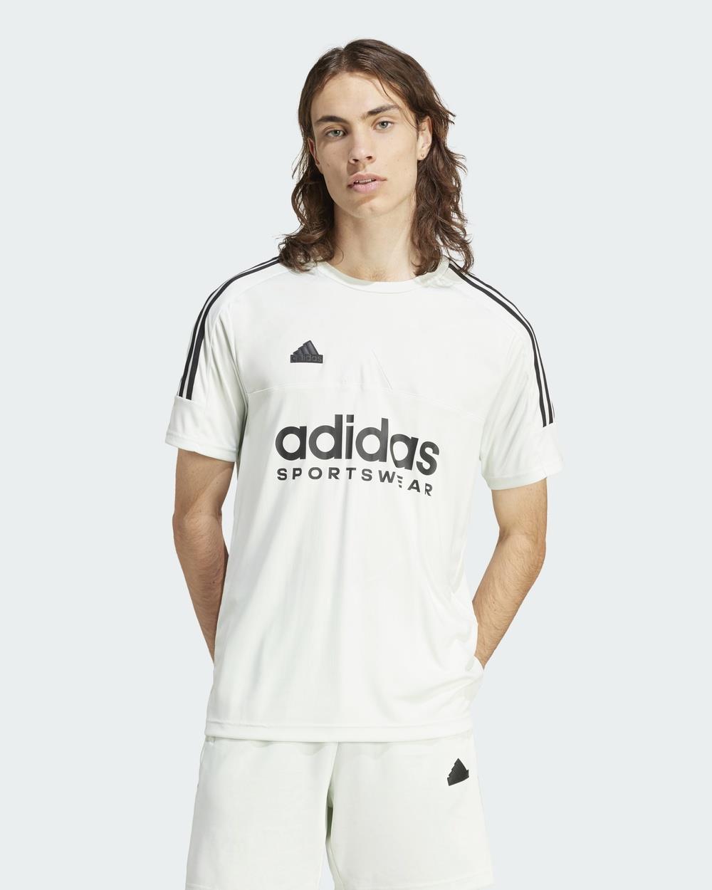 adidas Sportswear - Tiro Tee Mens - T-Shirts & Singlets (Crystal Jade) Tiro Tee Mens