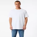 American Apparel - Heavyweight Cotton Unisex T Shirt - Short Sleeve T-Shirts (White) Heavyweight Cotton Unisex T-Shirt