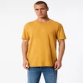American Apparel - Unisex Short Sleeve CVC T Shirt - Short Sleeve T-Shirts (Heather Mustard) Unisex Short Sleeve CVC T-Shirt