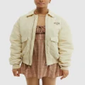 BDG By Urban Outfitters - Padded Varsity Jacket - Coats & Jackets (Neutral) Padded Varsity Jacket