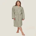 Carlotta + Gee - Linen Robe - Sleepwear (Green) Linen Robe