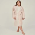 Carlotta + Gee - Linen Robe - Sleepwear (Pink) Linen Robe