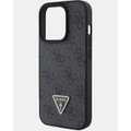 Guess - iPhone 15 Pro 4G Diamond Edition Leather Phone Case - Tech Accessories (Black) iPhone 15 Pro 4G Diamond Edition Leather Phone Case