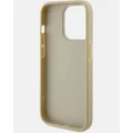 Guess - iPhone 15 Pro Glitter Edition Phone Case - Tech Accessories (Gold) iPhone 15 Pro Glitter Edition Phone Case